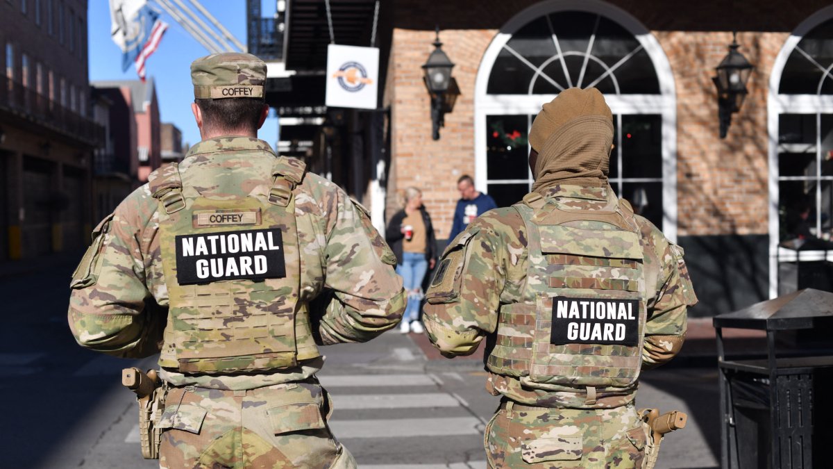 National Guard agents/Octavio Jones.