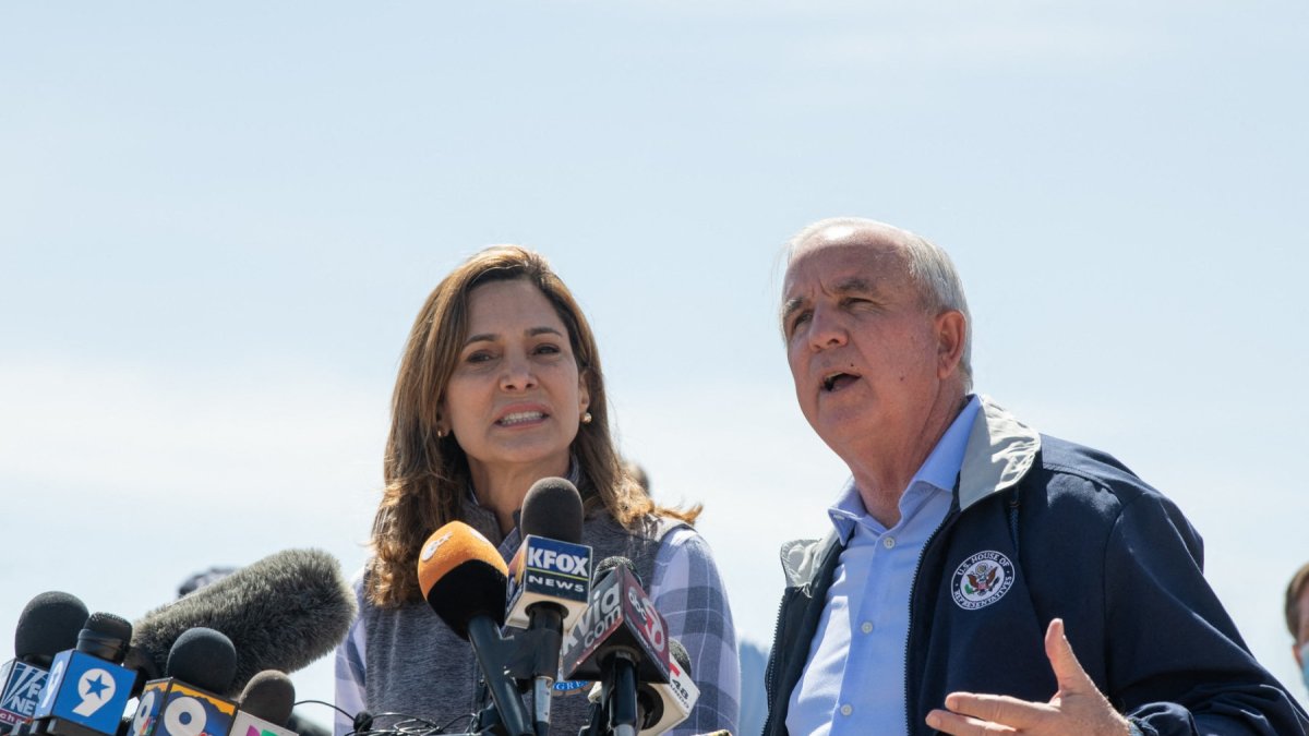 Representatives Maria Elvira Salazar and Carlos Gimenez in a file image.