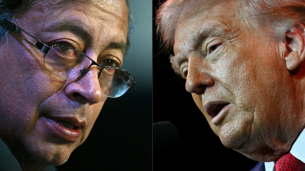 El presidente de Colombia Gustavo Petro y el presidente de EEUU, Donald Trump