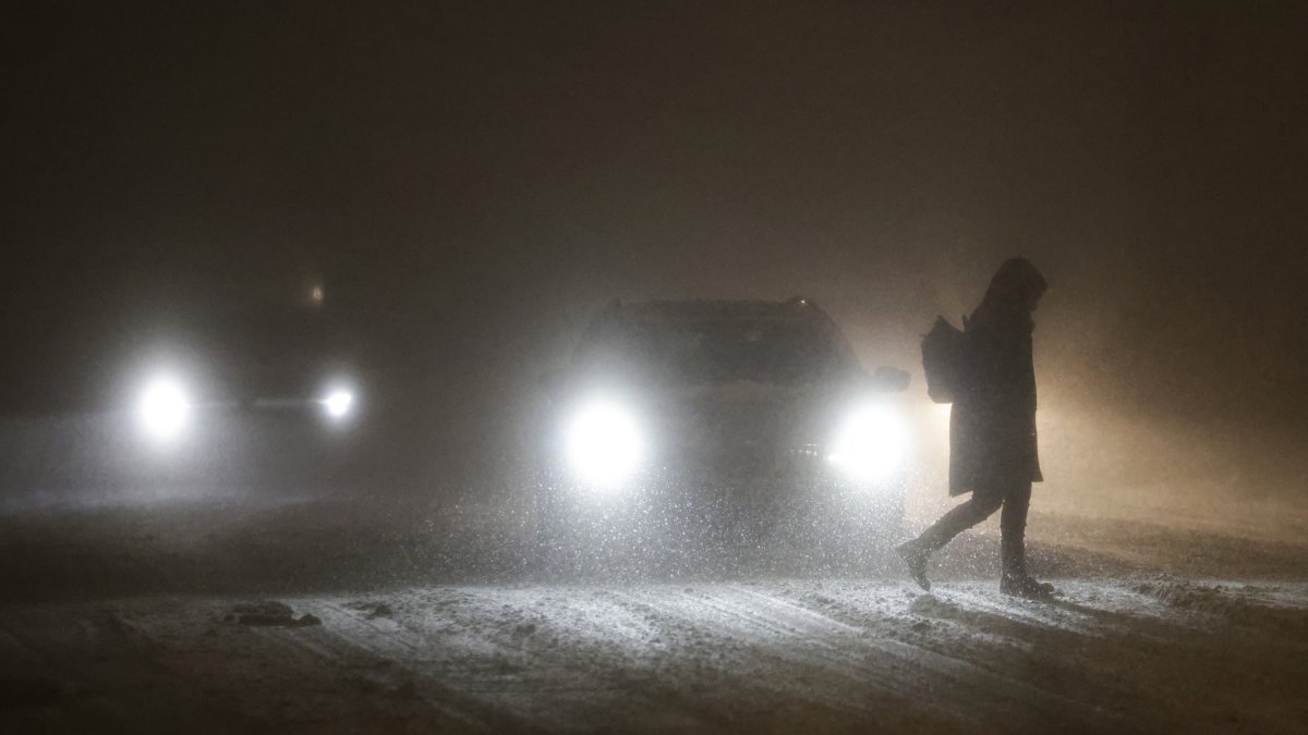 Tormenta de nieve en Bremen, Alemania