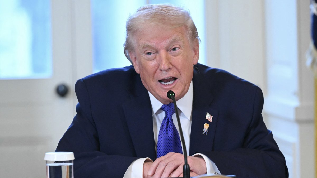 Donald Trump heads a meeting with oil company executives/ Saul Loeb.