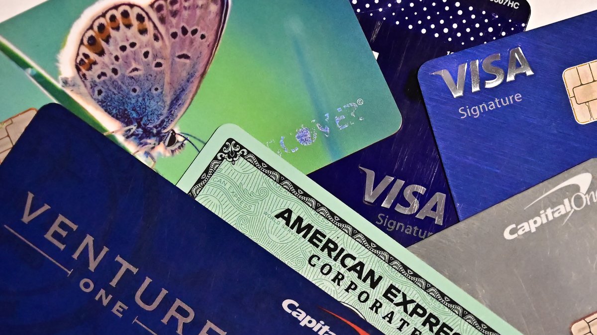 An illustration photo shows a display of credit cards (Files)