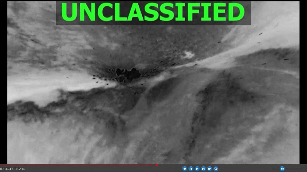 Screenshot obtained from a video released by Central Command