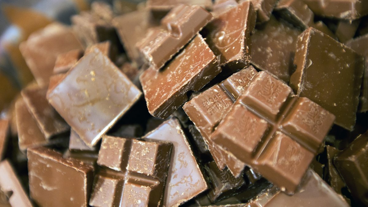 Chocolate bars in a file image.