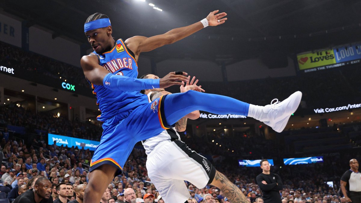 Shai Gilgeous-Alexander, during the game against the Spurs.