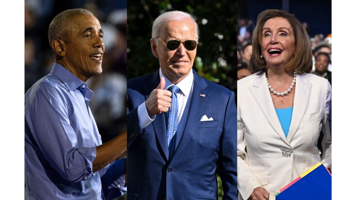 Obama, Biden y Pelosi/ Christian Monterrosa, Roberto Schmidt, Andrew Caballero- Reynolds