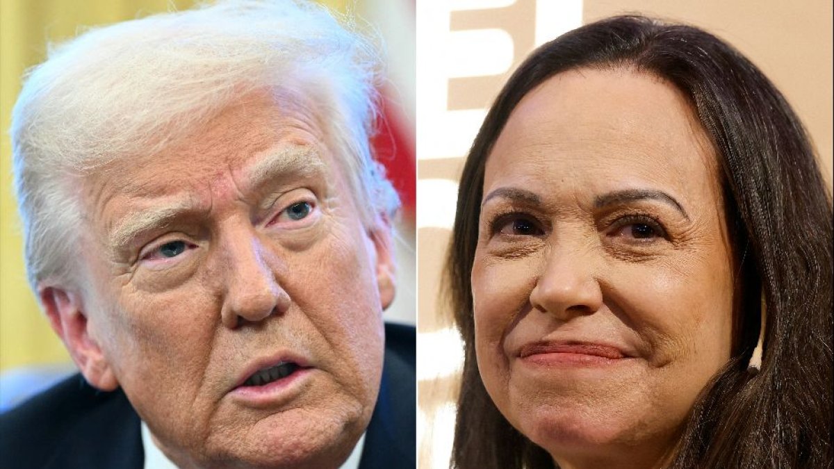 Donald Trump and Maria Corina Machado