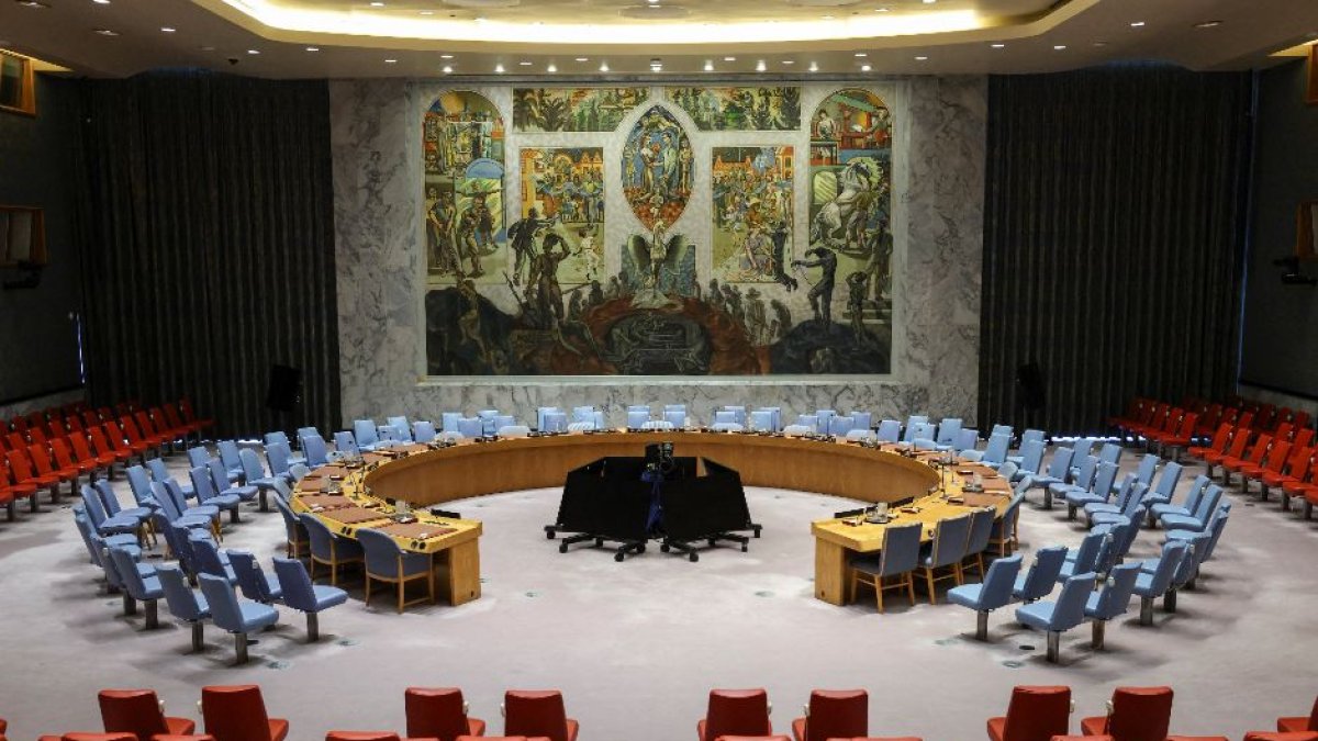La sala del Consejo de Seguridad de las Naciones Unidas en Nueva York