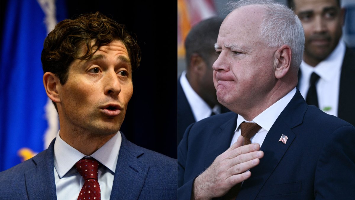 Jacob Frey and Tim Walz/Stephen Maturen, Brendan Smialowski.