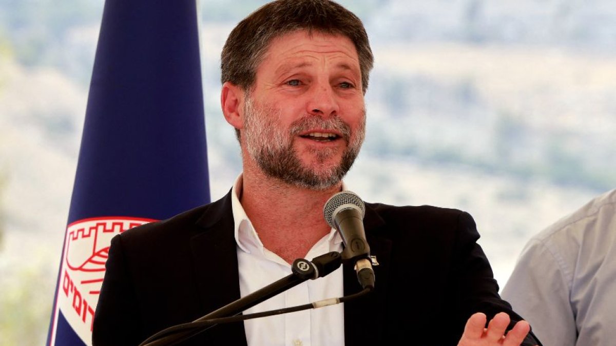 El ministro de Finanzas israelí de extrema derecha Bezalel Smotrich