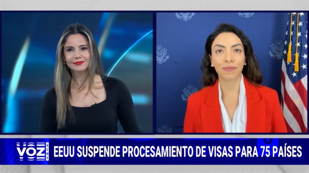State Department spokesperson Natalia Molano on Voz News.