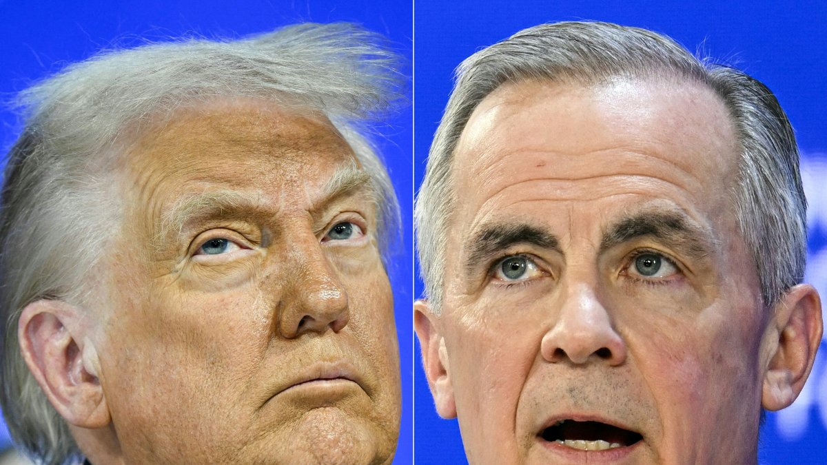 Donald Trump and Mark Carney