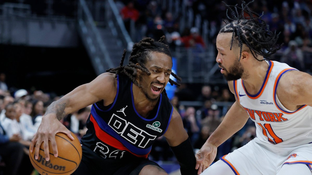 Detroit Pistons shooting guard Daniss Jenkins