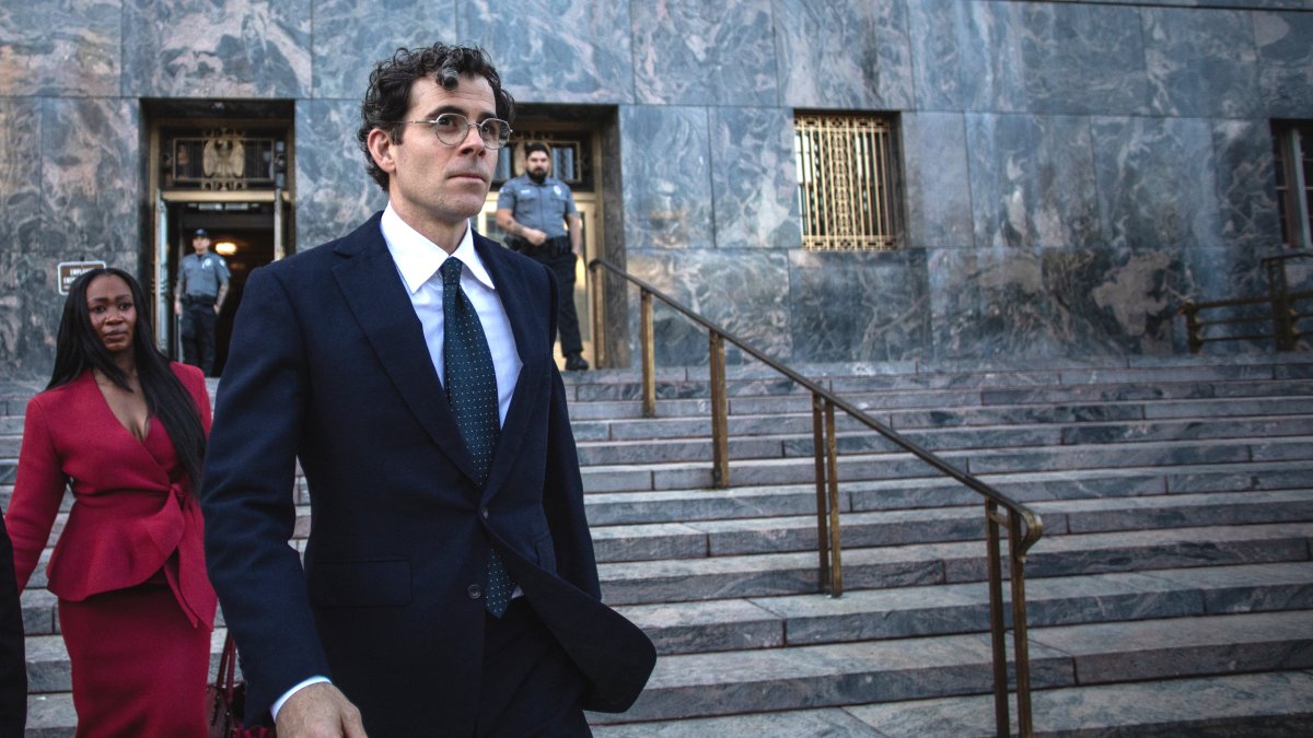 Instagram CEO Adam Mosseri walks out of LA County Superior Court.