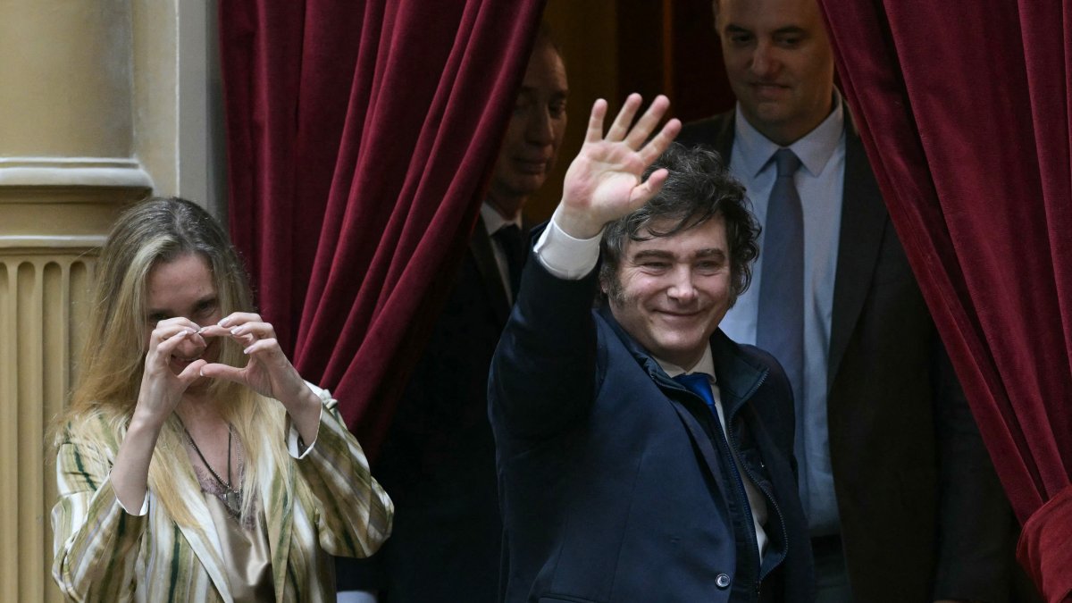 Javier Milei at the Argentine Congress/Juan Mabromata.