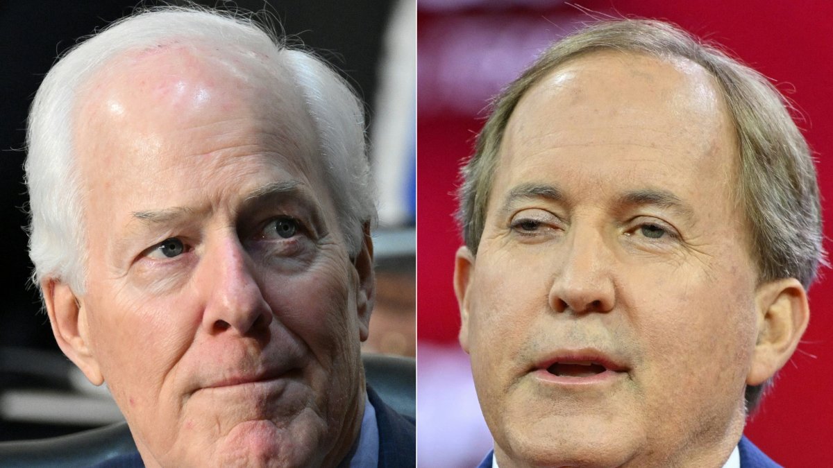John Cornyn and Ken Paxton/ Stefani Reynolds