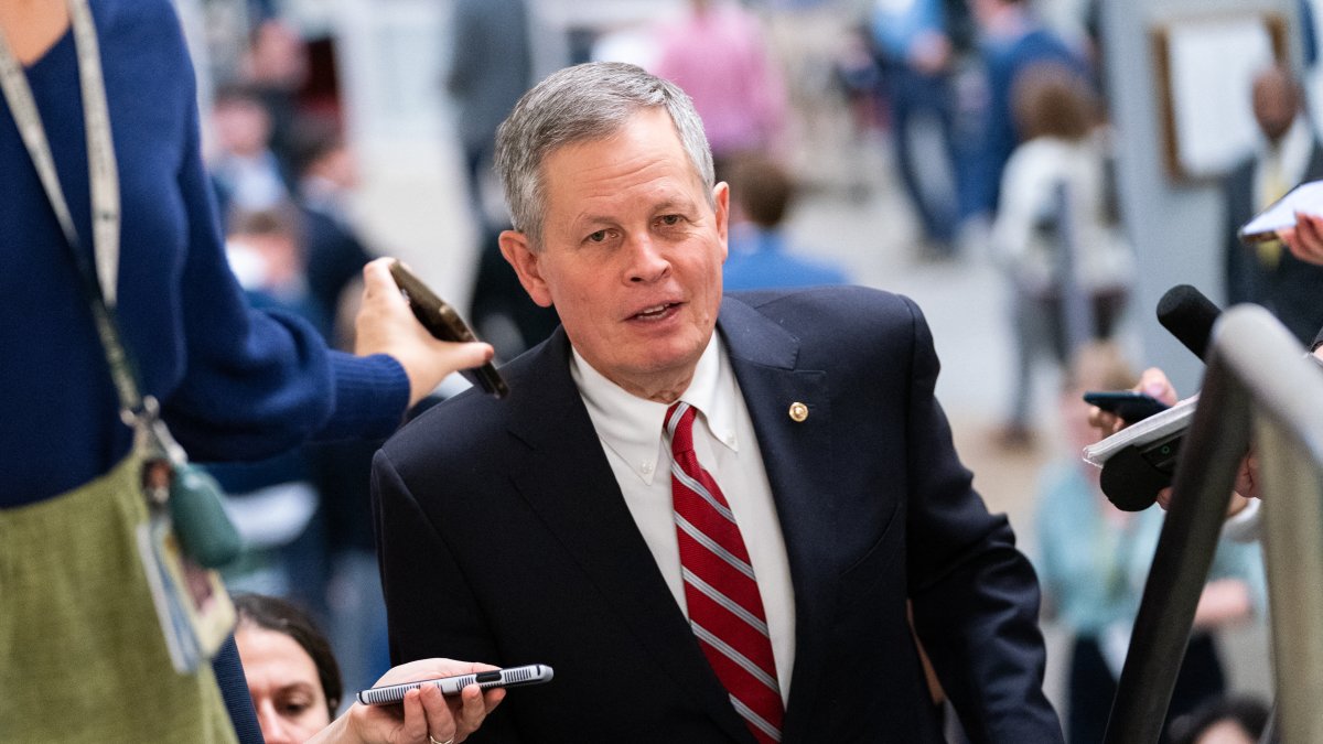 Steve Daines on Capitol Hill/ Allison Robbert.