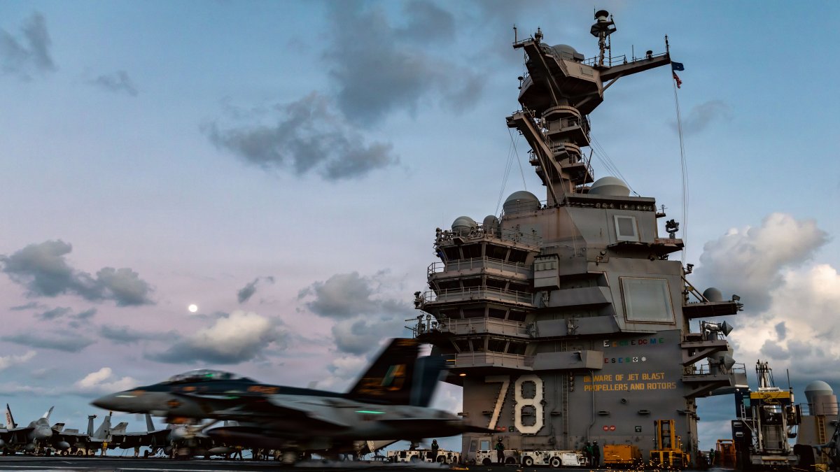 TheUSS Gerald R. Ford, during Operation Epic Fury.