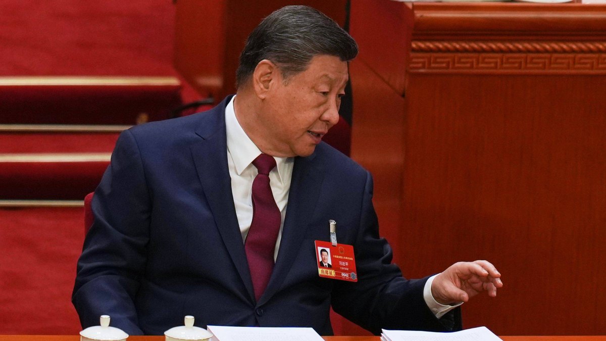 Xi Jinping during the National People's Congress (NPC).