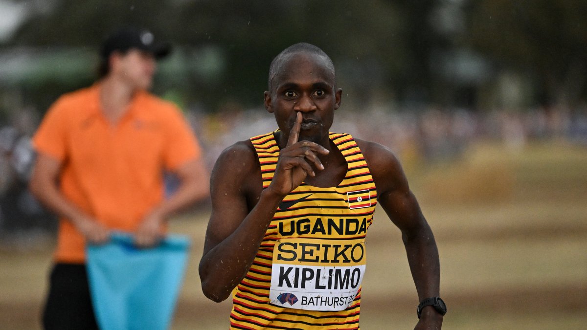 Ugandan athlete Jacob Kiplimo during a race (File image).