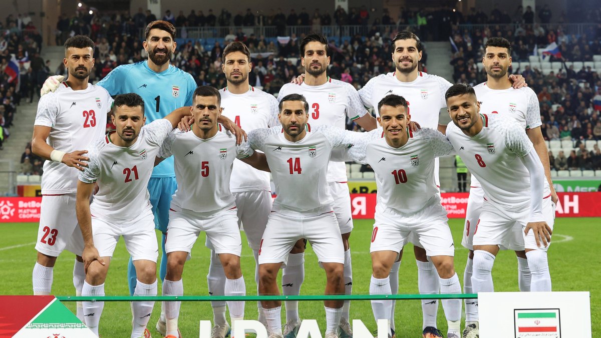 El combinado nacional de Irán, antes de un partido. Imagen de archivo