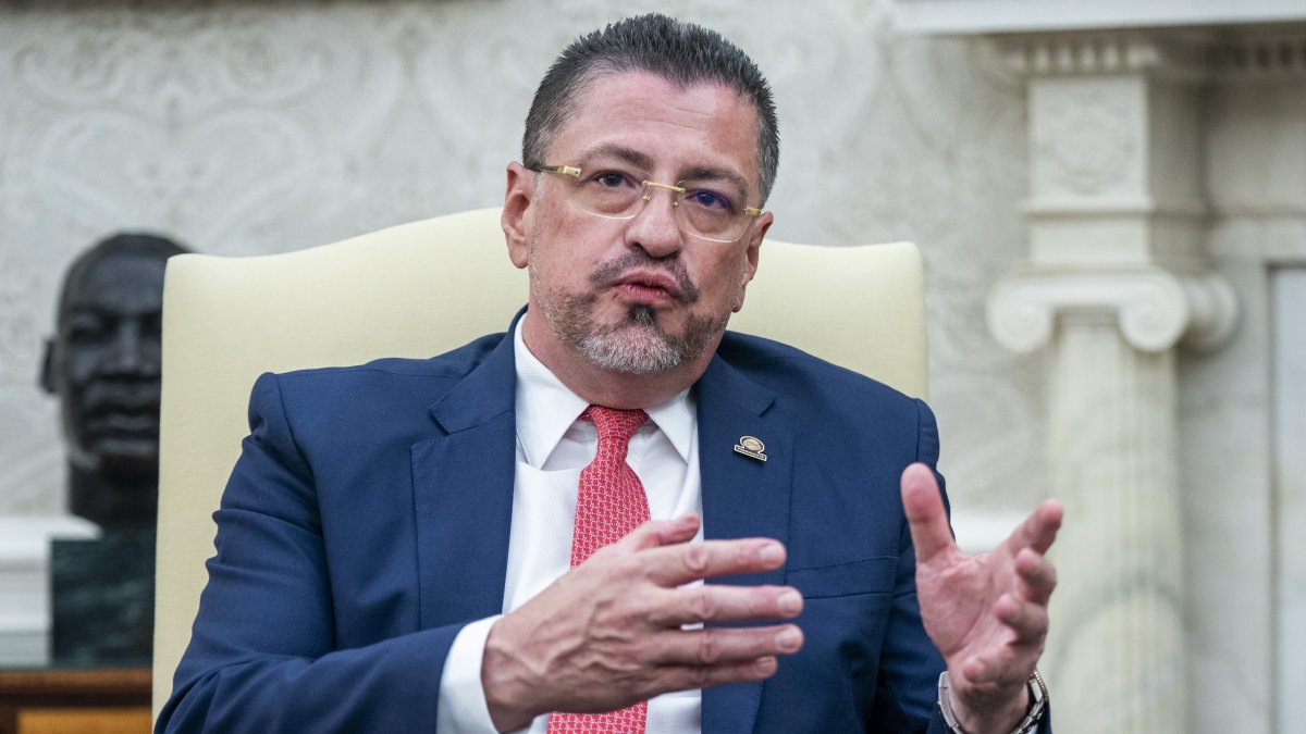 The president of Costa Rica, Rodrigo Chaves Robles