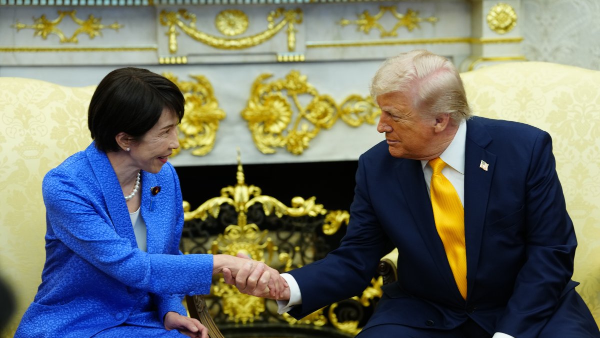 El presidente Donald J Trump y el Primer Ministro de Japón, Sanae Takaichi