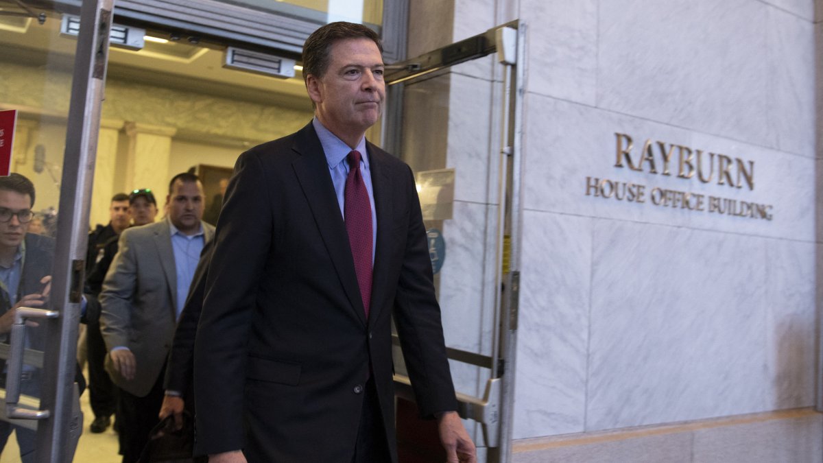 James Comey on Capitol Hill/ Alex Edelman.