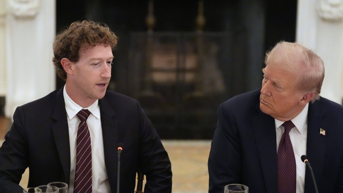 Mark Zuckerberg and Donald Trump at the White House. September 2025