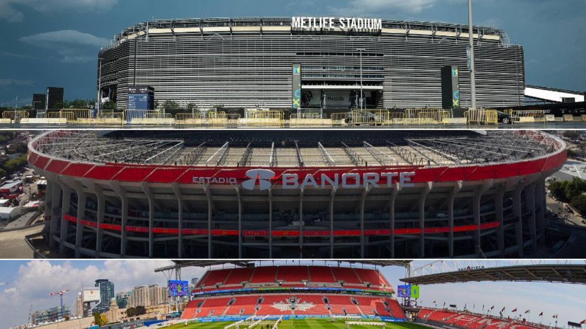 MetLife Stadium, Estadio Azteca and BMO Field. File image
