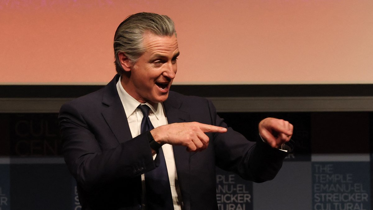 Gavin Newsom en Nueva York/ Timothy A. Clary