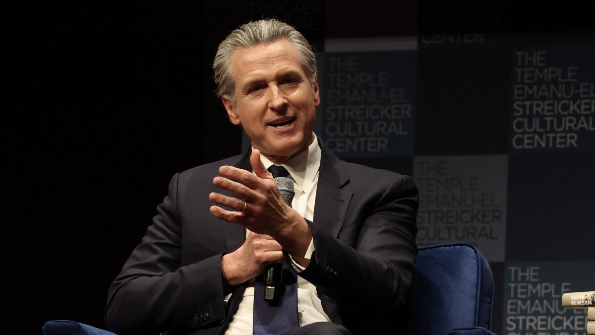 Gavin Newsom, during a conference. February 2026