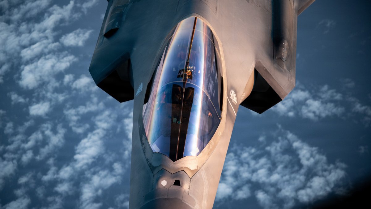 An F-35A Lightning II during Operation Epic Fury.