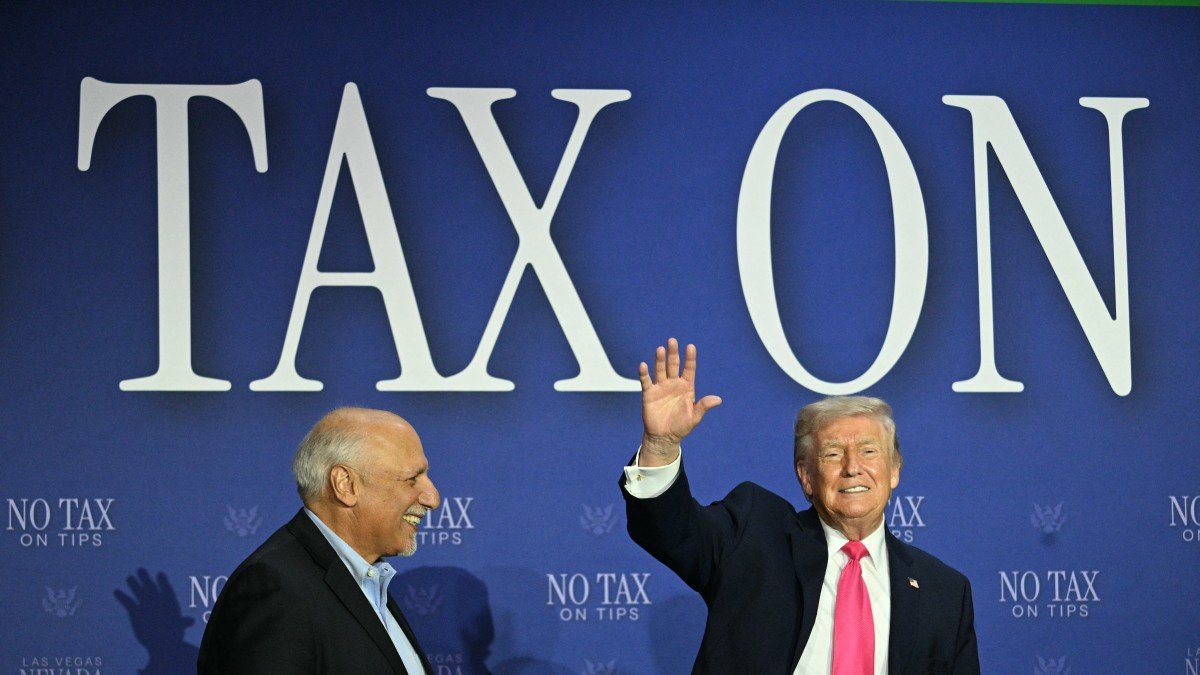 Donald Trump during an event in Las Vegas