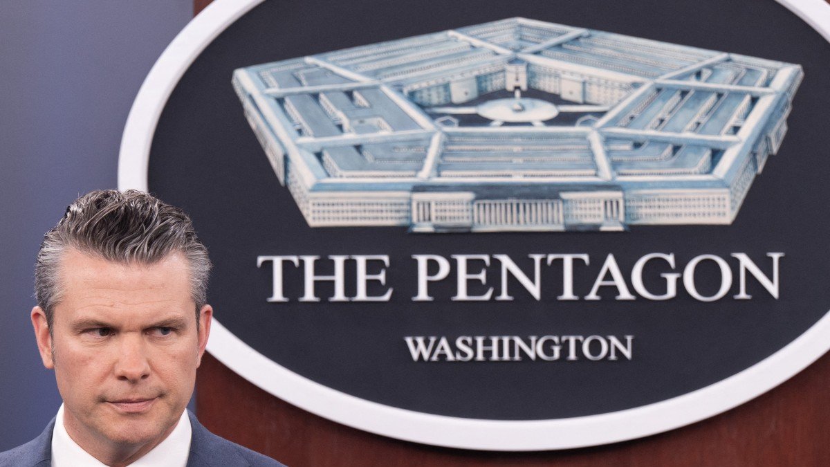 Secretary of War Pete Hegseth in a file image