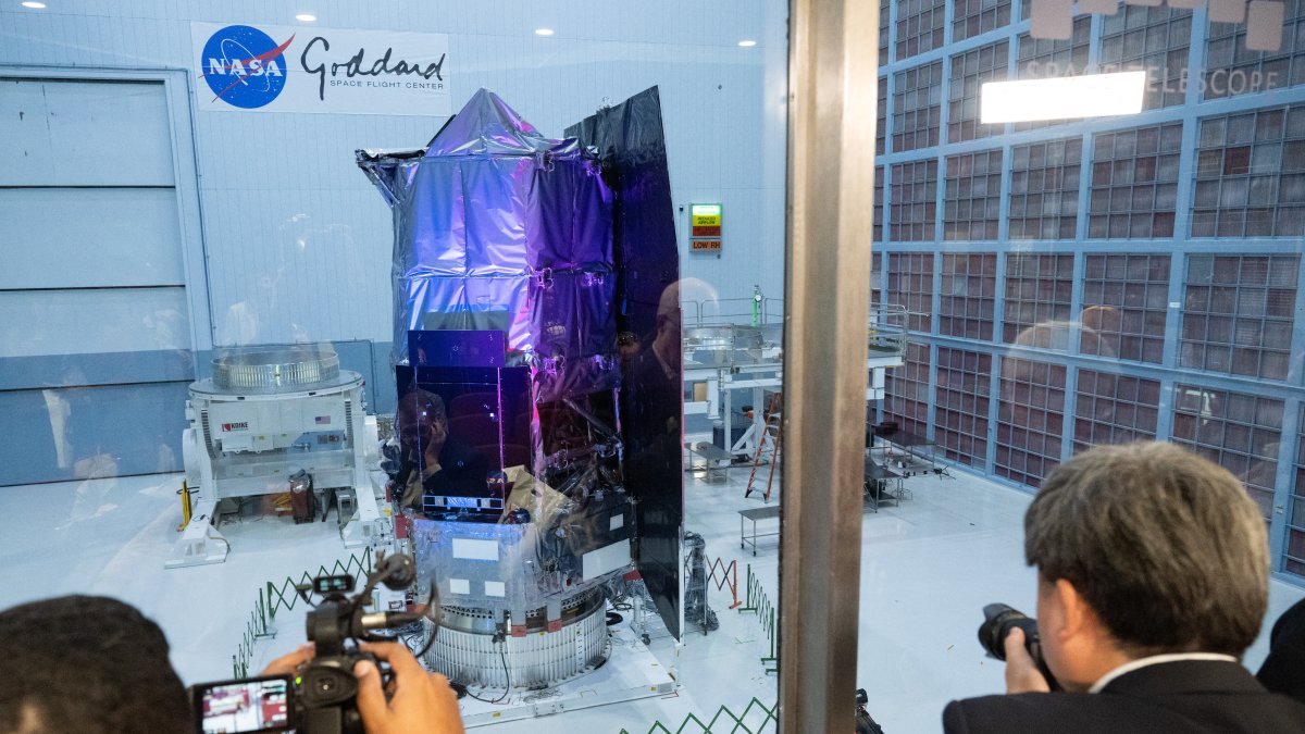 El telescopio espacial Nancy Grace Roman, revelado por la NASA. Abril de 2026