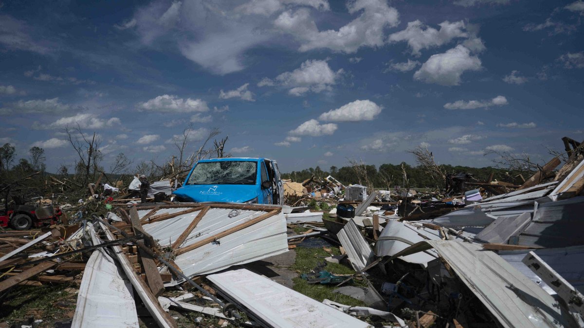 Daños causados por tornados en el oeste de EEUU (Archivo)