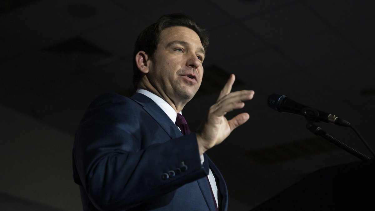 Ron DeSantis en Iowa/ Christian Monterrosa