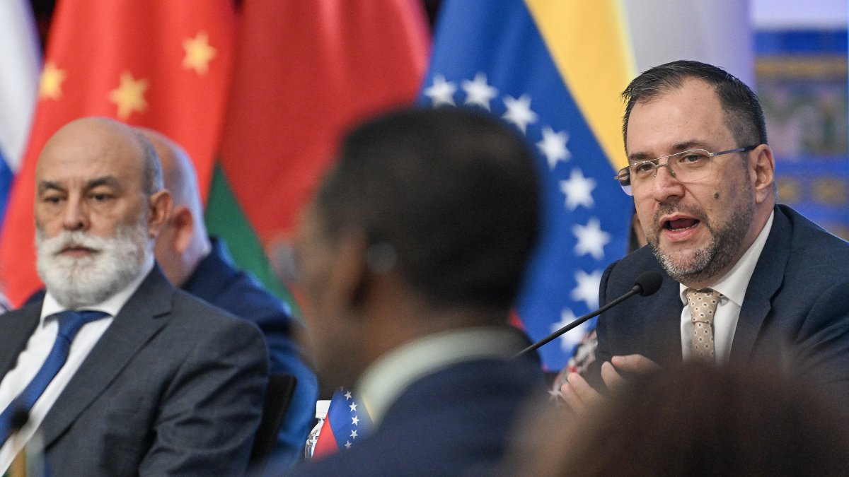 Yvan Gil, canciller del régimen interino, en 2024.