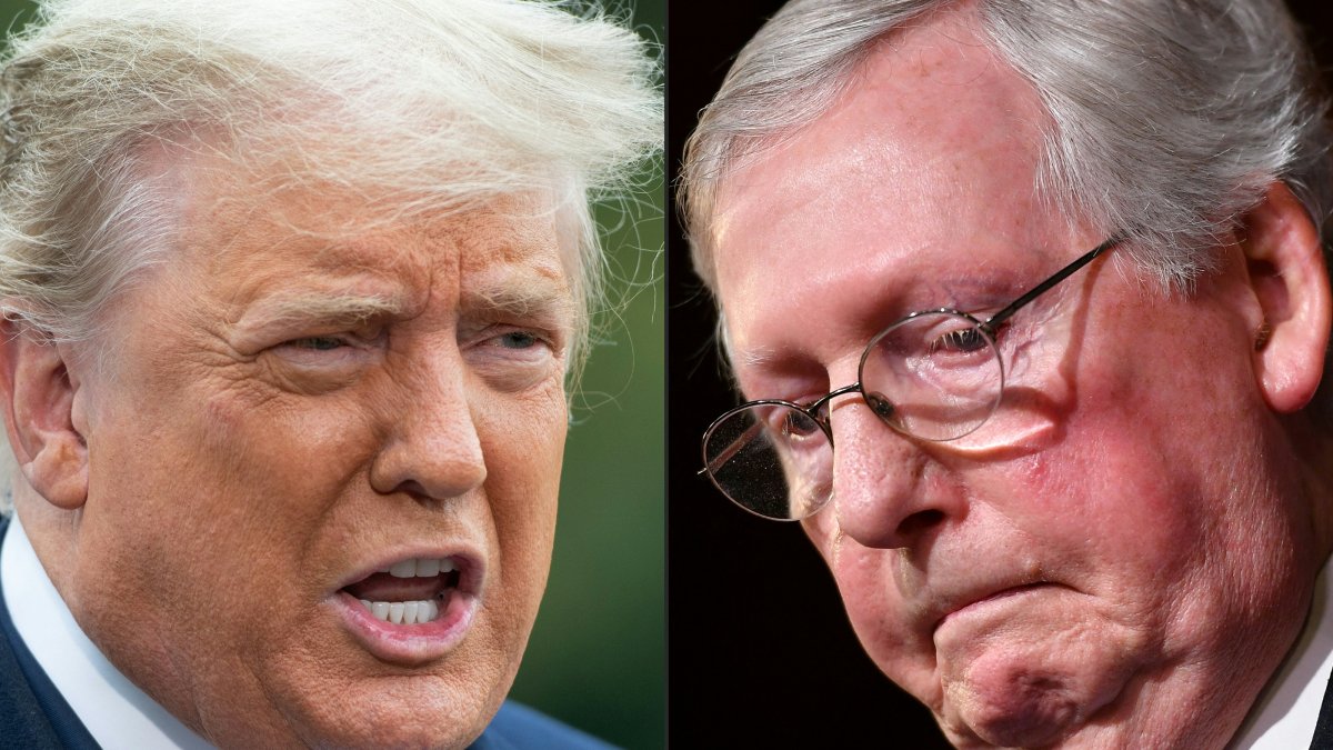 Donald Trump and Mitch McConnell/ Saul Loeb, Mandel Ngan.