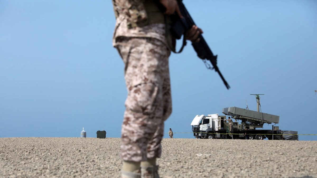 A photograph provided by the Iranian Army office on August 21, 2025