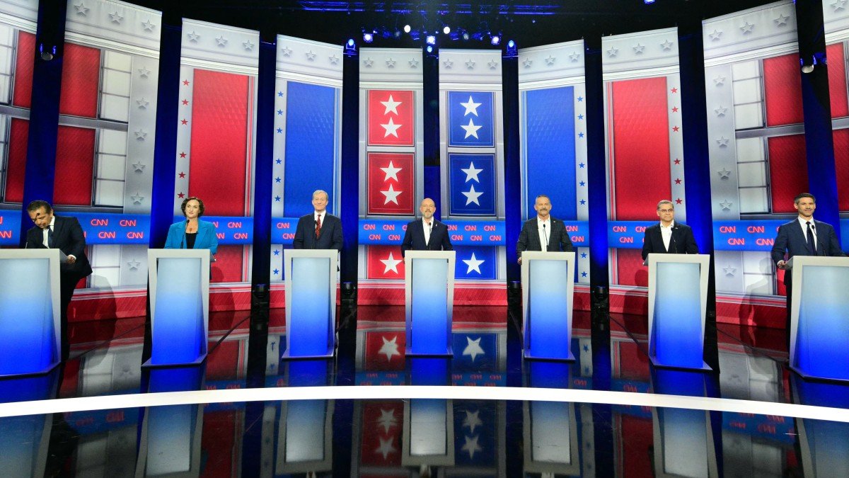 Seven California gubernatorial candidates take part in third televised debate