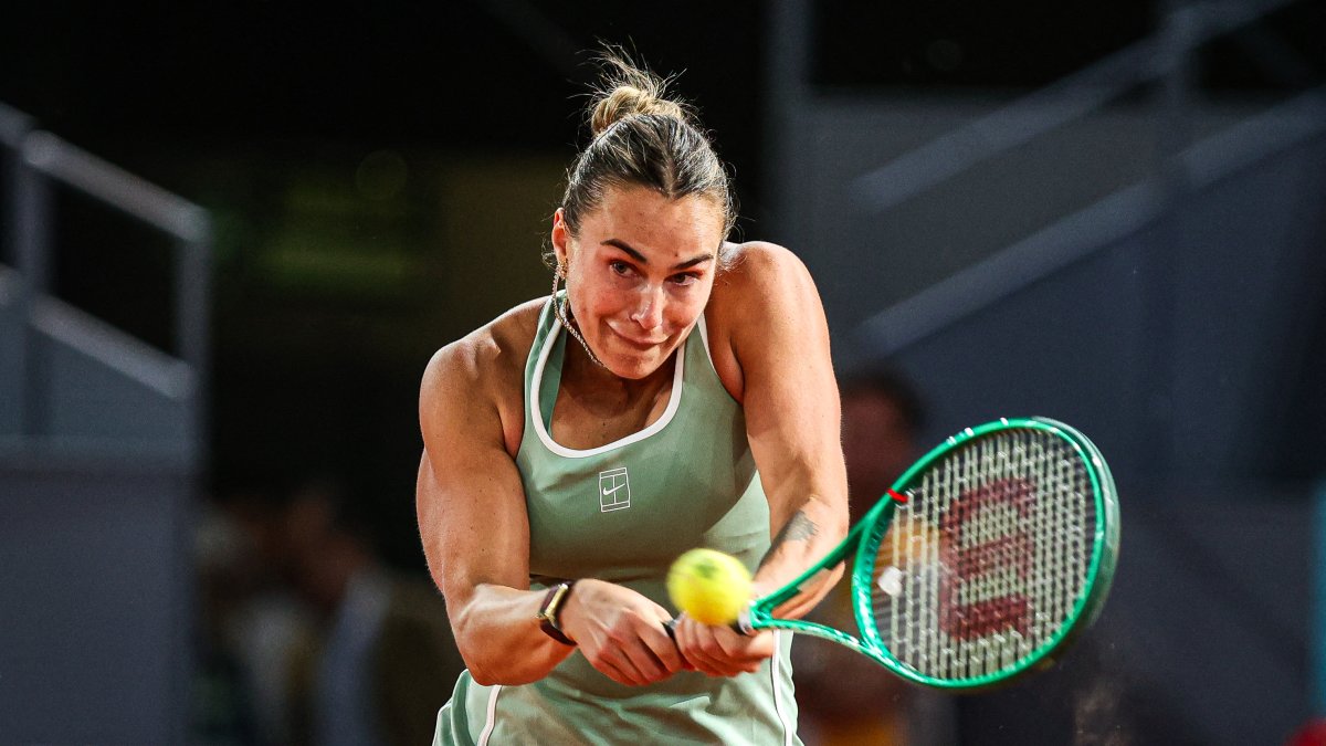 La tenista bielorrusa Aryna Sabalenka, durante un partido. Imagen de archivo