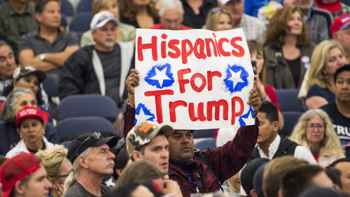 Evento de hispanos a favor de Trump en California/ Robyn Beck