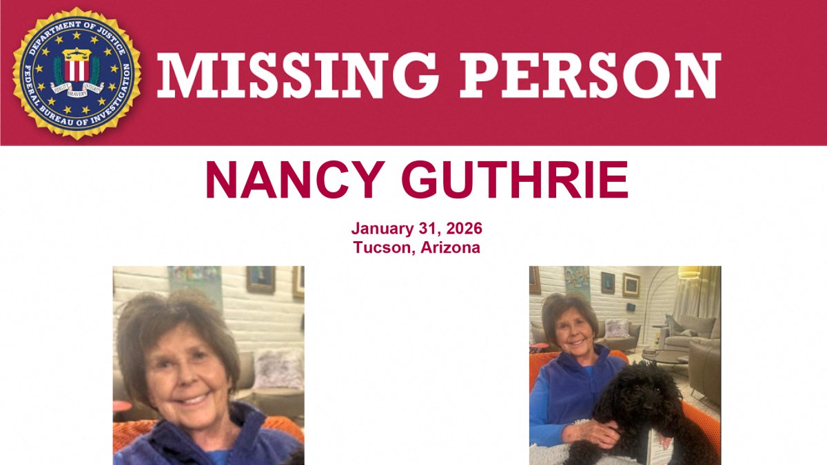 Announcement on the disappearance of Nancy Guthrie.