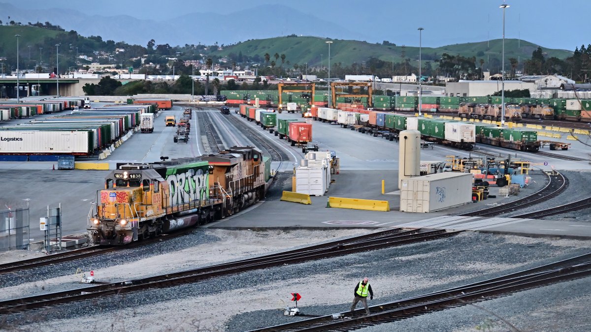 Train depot in Los Angeles (California). File image