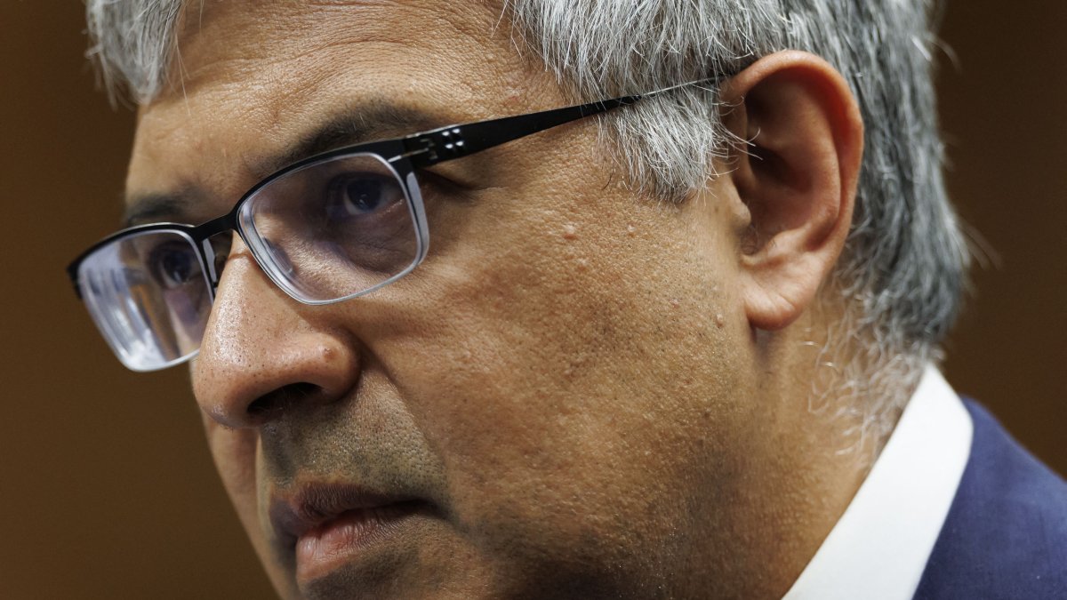 Jayanta Bhattacharya, durante una comparecencia en el Congreso
