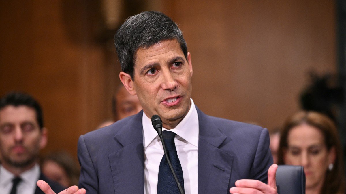 Kevin Warsh, nominee to chair the Federal Reserve, testifies during a hearing