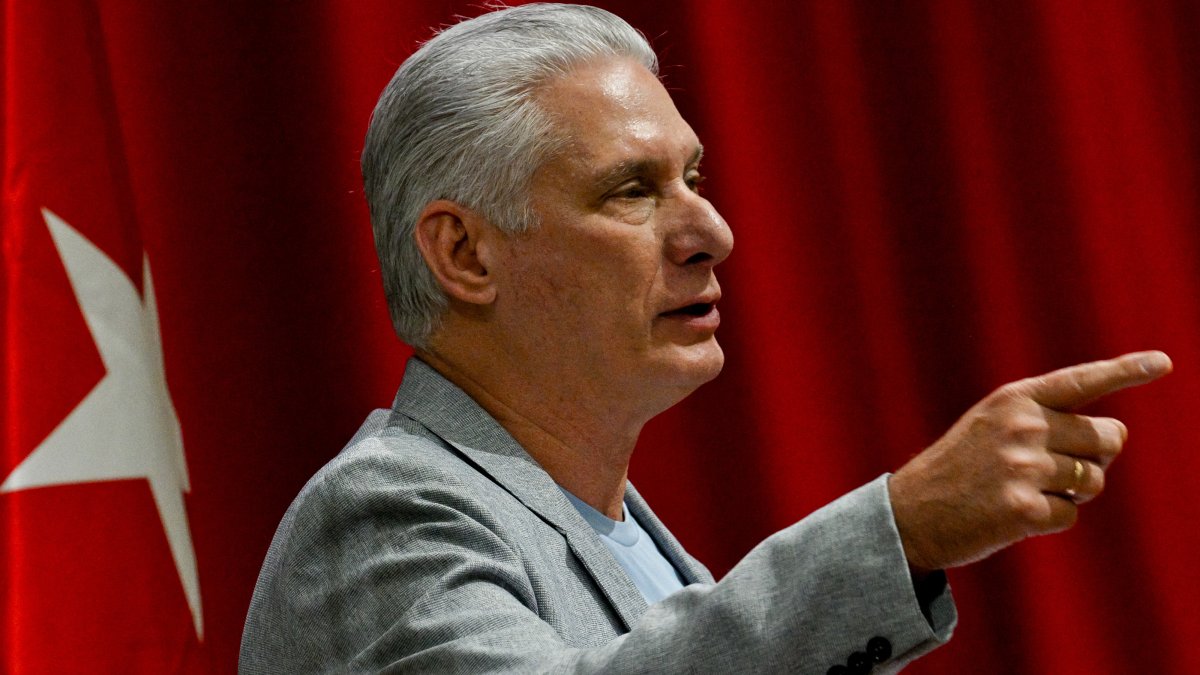 Cuban dictator Miguel Diaz-Canel.