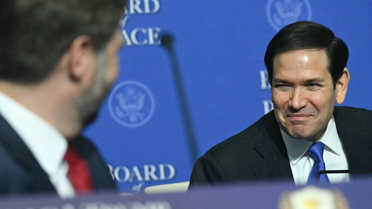 JD Vance and Secretary of State Marco Rubio in a file image